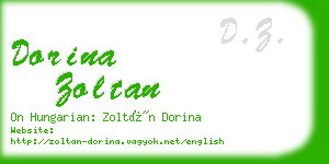 dorina zoltan business card